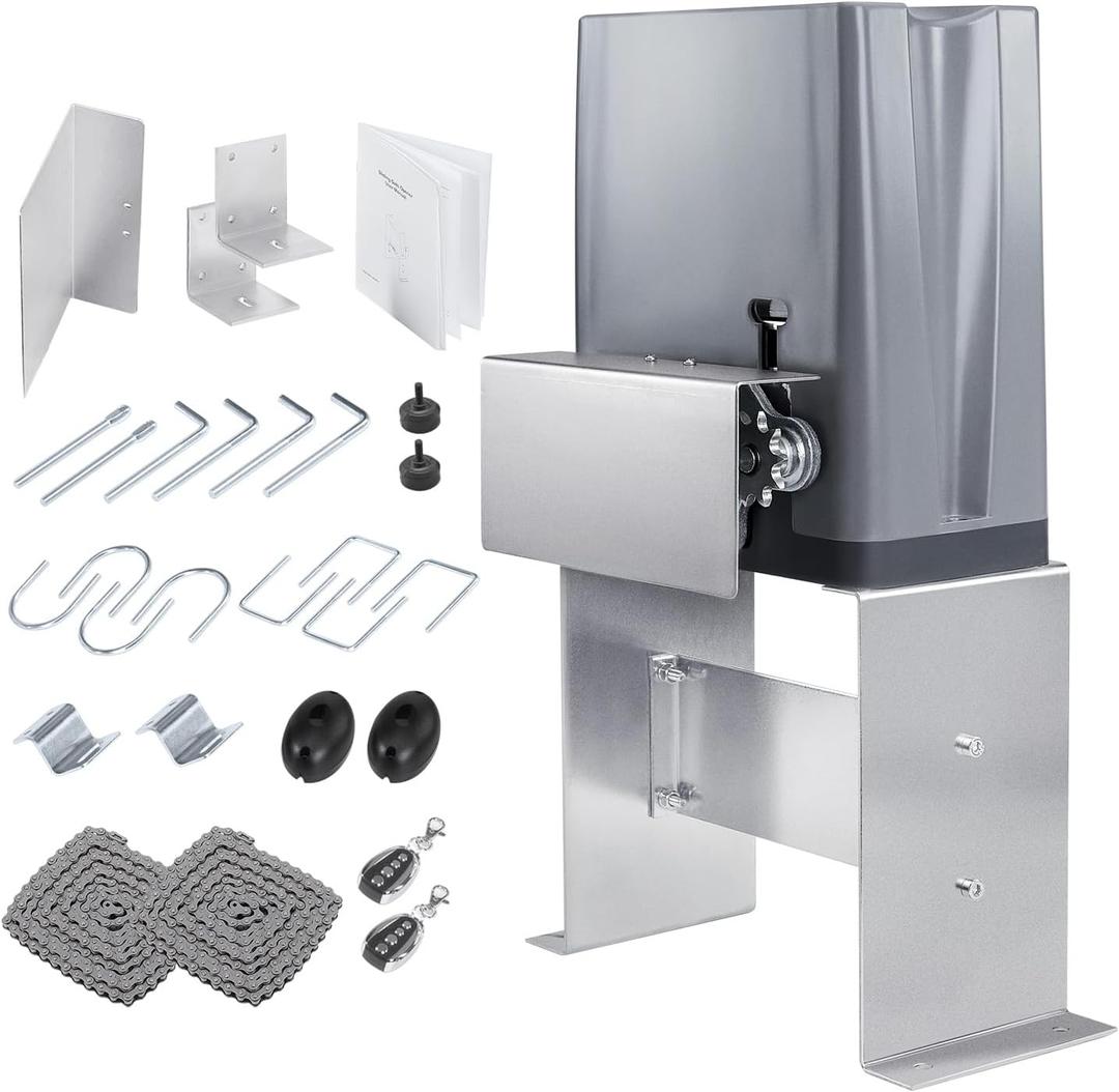 CO-Z 1800 lb Automatic Sliding Gate Opener with 2 Remote Controls, Electric Rolling Driveway Slide Gate Motor, Complete Gate Operator Hardware Security System Kit for Sliding Gate Up to 40 Feet