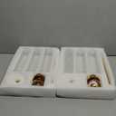 Set of 6 Gold Candle Holders, Tall Hurricane Candlestick Holders with Glass for Taper and Pillar Candles, Home Decor for Wedding, Christmas, Party, Anniversary, Dining Table