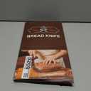 Bread Knife for Homemade Bread  16" Walnut Bow Bread Cutter with Ultra-Sharp Serrated Stainless Steel Blade, Sourdough Bread Knife for Bagels, Baguettes, and Rustic Loaves - Walnut Color