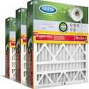 BestAir HW2025-8R AC Furnace Air Filter, 20" x 25" x 4", MERV 8, Removes Allergens & Contaminants, Fits 100%, For Honeywell Models, Pack of 3