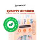 Travel Baby Wipes - 24 Pack of 192 Moist Wipes, Leak-Proof Design Fragrance-Free, Hypoallergenic, 100% Bamboo, Alcohol-Free, Biodegradable Travel Wet Wipes - Safe for Sensitive Skin (Sunset Elephant)