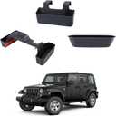 3PCS Gear Shift Console Side Tray Organizer, Center Console Hanging Storage Box, Passenger Side Co-Pilot Organizer Compatible with 2011-2018 Jeep Wrangler JK JKU Interior Accessories