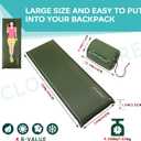 Clostnature Self Inflating Sleeping Pad for Camping - 1.5/2/3 inch Camping Pad, Lightweight Inflatable Sleeping Mat for Backpacking, Compact Ultralight Foam Air Mattress for Tent, Hammock