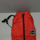 Warm Dog Winter Coat, Fashion Pet Cold Weather Jacket with Built-in Harness, Reflective & Adjustable Comfortable Pet Vest, Windproof Apparel for Small Medium Large Dogs (Red)