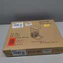 Vagusicc C Shaped End Table with Charging Station, Side Table for Couch, Small Side End Table for Small Spaces, 28" High Slide Under Sofa Table for Coffee, Tv Tray Table for Living Room, Rustic Brown