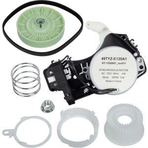 W10913953 49TYZ-E120A1 Washer Shift Actuator with W10721967 Pulley Clutch and W10006384 Drive Belt Compatible with Whirlpool Kenmore Maytag Amana Washing Machine Replaces W10815026 W10597177