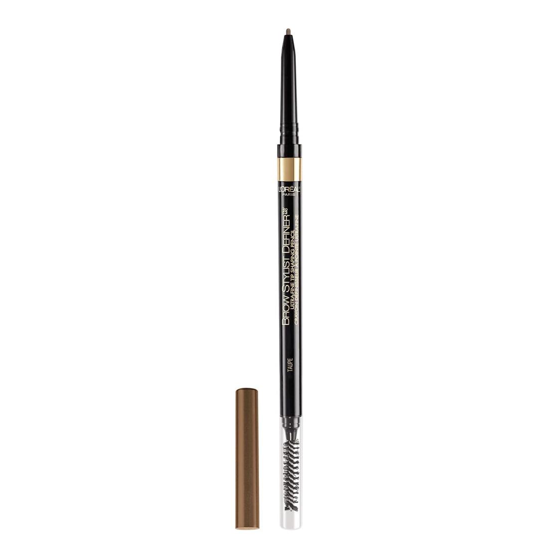 L'Oreal Paris Makeup Brow Stylist Definer Waterproof Eyebrow Pencil, Ultra-Fine Mechanical Pencil, Draws Tiny Brow Hairs and Fills in Sparse Areas and Gaps, Taupe, 0.003 Oz (0.003 Ounce (Pack of 1))