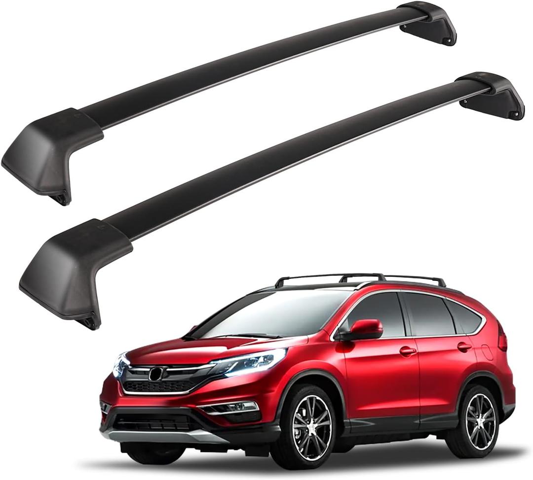 Roof Rack Cross Bars Compatible with Honda CRV 2012-2016 CR-V 165 LBS Aluminum Crossbars Rails Rooftop Bike Snowboard Skiboard Luggage Rack Cargo Carrier