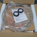 Seealle Farmhouse Table Lamps Set of 2 - Rustic Lamp for Bedroom Living Room, 22" Boho Bedside Lamps for Night Stands End Table Office Desk Lamp Nightstand with Linen Shades(Matte Black)