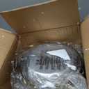 Round Chafing Dishes for Buffet 5 Qt,High Grade Chafing Dish Buffet Set, Full Size Pan,Rolled-Edge Design Food Warmers for Parties,Buffet,Wedding,Birthday,Camping 4 PACK (Gold-Glass)