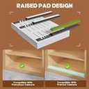 Seinloes 2 Pack Expandable (15.1"-26.3") Pull Out Cabinet Organizer 21" Deep With Raising Pad for Framed Cabinets,Upgrade 3 Slide Rails Slide Out Drawers,No Drill Roll Out Shelves Adhesive,White