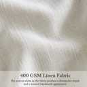 Beige White Pinch Pleated Linen 98 Inch Curtains 2 Panels Set for Living Room Bedroom Boho Farmhouse Memory Training Semi Sheer Light Filtering Window Drapes with Hooks & Rings for Dining Room 50x98