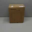 BoostArea Floor Lamp With Glass Lampshade, 4W Bulb Included - Modern Standing Pole Lamp for Living Room, Bedroom, Office, Kids Room, Reading (Black)