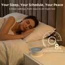 Kipcush White Noise Sound Machine with Nursery Lamp, Mood Lighting, 7 Colour Night Light, 30 Soothing Sounds for Baby/Adult. Timer, Plug in, Memory Function, Touch Control