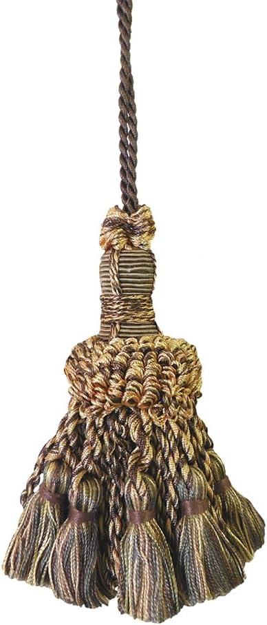 1 Pack Small Decorative Tassel with Hanging Loop, 8 in Total Length  Handcrafted Curtain Tieback, Ornament, and Home Dcor Accent (E98327_A)