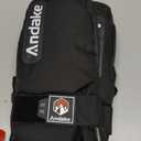 Andake Winter Ski Mittens for Men Women&Teenager,Waterproof & Insulated Snow Gloves, Warm Cold Weather Mittens,Professional Snowboard Mittens for Skiing, Snowboarding,Winter Sports (Large, Black)