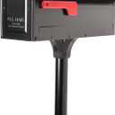 Architectural Mailboxes 7680B-10 MB1 Mount Mailbox and In-Ground Post Kit, Medium, Bl