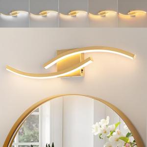 23.62 inch Vanity Light for Bathroom Lighting Fixtures Over Mirror Dimmable 5CCT Vanity Lighting Fixture Modern Bathroom Vanity Light Modern Wall lamp