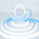 COB Strip LightsDC12V 16.4ft/5m Super Bright Dimmable 32000LM LED Light Strips, Non-Waterproof 1600 LEDs Ribbon Light, More Evener Lighting Than SMD Strip Lights (Daylight White 6500K)