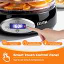 OSTBA Food Dehydrator, 5 BPA-Free 12.2" Trays, Adjustable Temp 95160, 48H Timer, 420W Food Dryer for Fruits, Veggies, Jerky, Herbs, Home Use, BPA-Free