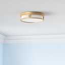 12.5 Inch LED Flush Mount Ceiling Light Fixture, 26W, Super Bright 1700 Lumens, 3 Color 3000K/4000K/5000K, Dimmable Ceiling Lamp for Bedroom Hallway Bathroom Kitchen (Gold)