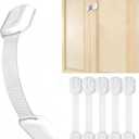 5 x Cabinet Locks (6 Pack) Self Adhesive Drawer Latches for Home Furniture, Fridge & Cabinets, No Drilling Required