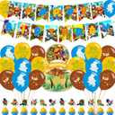 Bloons TD 6 Party Decorations,Bloons TD Video Game Birthday Party Supplies Includes Banner- Cake Topper - 24 Cupcake Toppers - 18 Balloons