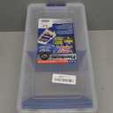 Flambeau Outdoors 4510 Clear Fishing Organizer - Super Half Satchel Soft Fishing Lure Storagees, Bait Organizer, Tuff Tainer with Zerust Anti-Rust Dividers (15x8x6.25-Inch)