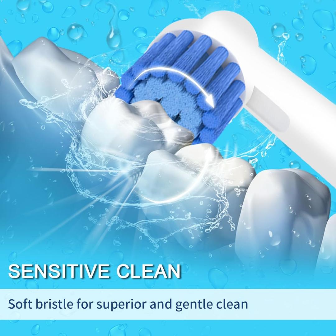 OralB Sensitive Gum Care Electric Toothbrush Replacement Brush Heads, 8 Count