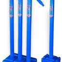 Cricket Best Buy CBB Stumps for Cricket - Blue Wicket with Target Stump Set, Cricket Stumps with a Base of Plastic, Cricket wickets with Multi Surface Placement