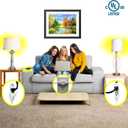 W4W Twin Extension Cord Power Strip - 3 Prong - 18 Foot Cord - 9 feet on Each Side - Flat Head (Wall Hugger) Outlet Plug - 6 Polarized Outlets