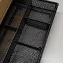 Marbrasse Expandable Desk Drawer Organizer, Mesh Drawer Organizer Tray with 10 Adjustable Compartments, Desk Organizers and Accessories for Office Supplies (Longer Expandable Drawer Organizer-B)