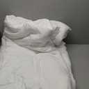 Bedsure Comforters King Size - Duvet Insert Contrast Down Alternative Comforter Quilted All Season Duvet with 8 Tabs, Machine Washable, Gifts for Women, White, King 90 x 102 Inches