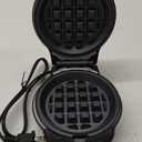 Mini Waffles Maker with 6 Removable Plates, 3 in 1 Small Waffle Maker Mini- Waffle, Heart Waffle, Donut, 4.5" Non Stick Waffle Iron for Kids and Families, Black