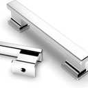 Asidrama 6 Pack 3.75 Inch(96mm) Polished Chrome Kitchen Cabinet Handles, Cabinet Pulls Kitchen Cabinet Hardware for Cupboard Drawer Pulls