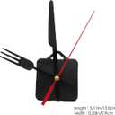 Silent Quartz Clock Movement Replacement Kit 5.11 Inch DIY Clock Mechanism Part for Frameless Hanging Wall Clocks with Precision Mechanism