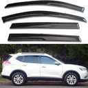 Extra Durable Tape On Window Deflectors Rain Guards for Nissan Rogue 2014-2020,Vent Visor Vent Guard Shade Sun,Exterior Car Accessories,Smoke 94827,4-Pieces Set