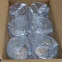 US Acrylic Classic Clear Plastic Reusable Drinking Glasses (Set of 6) 12oz Rocks Cups | BPA-Free Tumblers, Made in USA | Top-Rack Dishwasher Safe