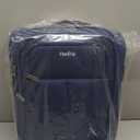 16 Inch Underseat Carry On Luggage with Wheels Softside Small Suitcases Personal Item Bag with Pocket Travel Luggage for Men Women Business Overnight Bag(Blue)