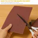 Flex 6-Pack Scuff Pads 6x9  Non-Woven Abrasive Hand Pads with Silicon Carbide for Sanding, Paint Color Blend, Surface Prep  Automotive, Auto Body, Woodworking (Brown)