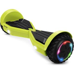 Jetson All Terrain Hoverboard with LED Lights, LED Light-up Wheels, Self-Balancing Hoverboard with Active Balance Technology, Ages 12+ (Yellow)