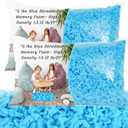 Bean Bag Filler - 10lbs Shredded Memory Foam Filling, High Density 3.12 lb/ft, Blue Pillow Stuffing for Bean Bag Chair, Couch Cushion, Dog Bed, Stuffed Animals, DIY, Non-Toxic & Hypoallergenic