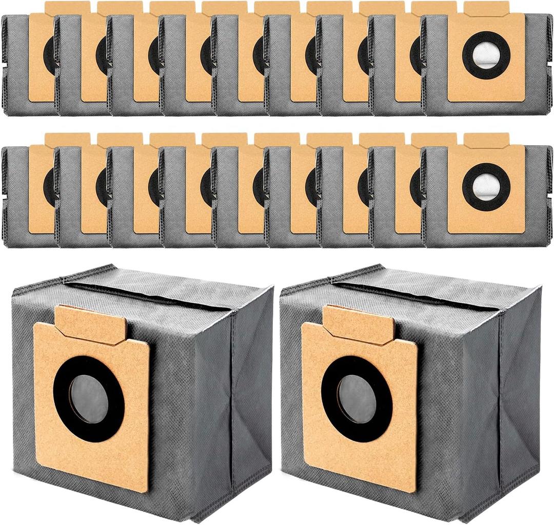 ATXKXE X10 dust Bags for eufy X10 Pro Omni Robot Vacuum and X8 Pro with Self-Empty Station, 4-Layer Replcement Bags, 20 Pack