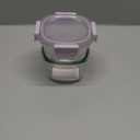 Ello Color Lock 2 Cup 4PC, 2 Pack Glass Meal Prep Sets Leak-Proof Glass Food Storage Containers with Airtight BPA-Free Plastic Lids, Dishwasher, Microwave, and Freezer Safe, Desert Festival