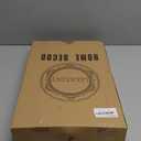 Gold Decorative Tray for Coffee Table with Handles, Plastic Rectangular Serving Tray for Living Room, Bathroom, Outdoors, 11.8"*17.3"