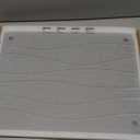 Stone Drying Mat for Kitchen Counter, Diatomaceous Dish Drying Mats Superb Absorbent with Non-Slip Stainless Steel Feet for Dishes, Bottles and more, 15.7"(L)11.8"(W), Light Grey Wave