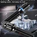 GAsupply M14x1.5 Lug Bolts 40mm Shank Fit for BMW x3 x5 Land Rover Range Rover, Black 14x1.5 Spline Lug Bolt Aftermarket Wheel Cone Seat (NOT OEM), 20pcs+1 Stock Stud Key