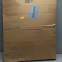 Best Friends by Sheri Original Calming Donut Dog and Cat Bed, Lux Faux Fur, Dark Brown, (30in x 30in) - Anxiety Relief for Pets Up to 45 lbs (Medium)