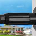 Extra Long Tension Rod 41-165inch Heavy Duty Tension Curtain Rods no Drilling Outdoor Curtain Rod for Patio,Windows,Shower,Doorway,Spring Rods Diameter 1.26inch Black