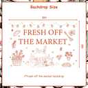 Farmer Market Bridal Shower Decoration 4.92*3.28ft Fresh Off The Market Backdrop Banner Fruit Vegetable Locally Grown Gardener Farm Bride To Be Bachelorette Engagement Wedding Party Supplies